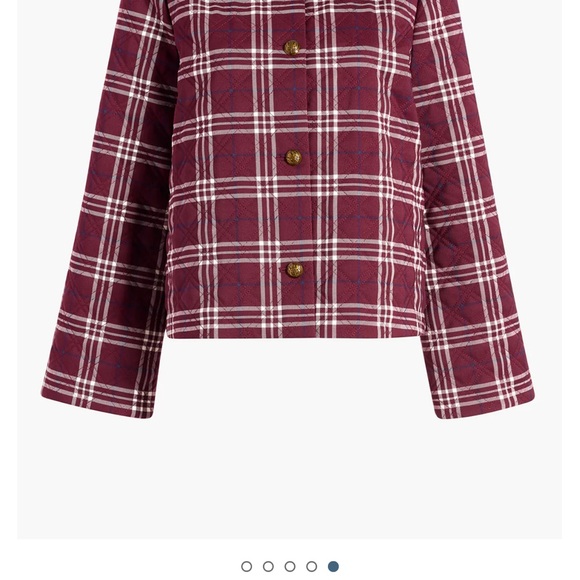 Hill House Burgundy Plaid Jacket - Picture 2 of 2